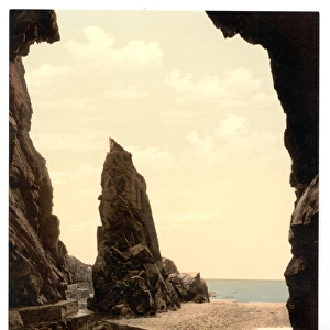 Jersey, Plemont Caves and Needle Rock, Channel Islands, Engl