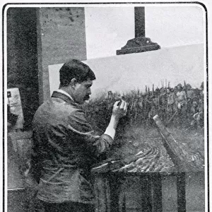 John Hassall painting The Morning of Agincourt