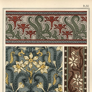 Jonquil, Narcissus jonquilla, as design motif