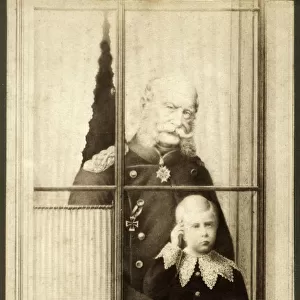 Kaiser Wilhelm I and his grandson - future Kaiser Wilhelm II