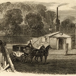 Kensington Toll Gate, London, c. 1864