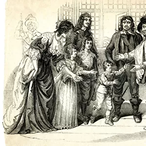 King Charles I taking leave of his family