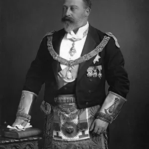 King Edward VII dressed in Masonic Garb, c. 1895