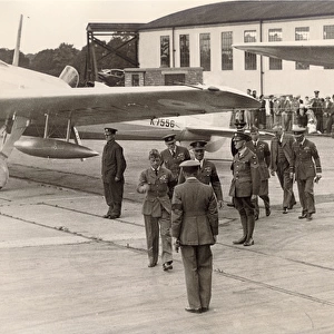 King Edward VIII and the Duke of York inspect pre-prototype