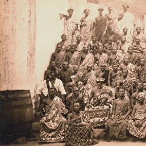 King Kobina of Elmina and members of tribe, Ghana