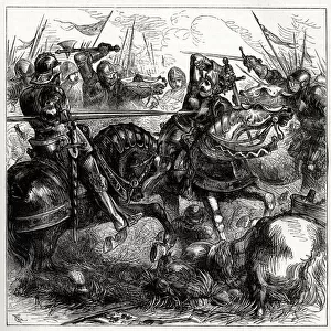 King Richard III at the Battle of Bosworth, near Leicester, 22 August 1485