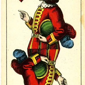 Knave of Hearts, German Playing Card
