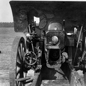 Krupp field gun at Mehun sur Yevre, France, WW1