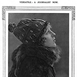 Lady Diana Manners - a journalist now, 1919