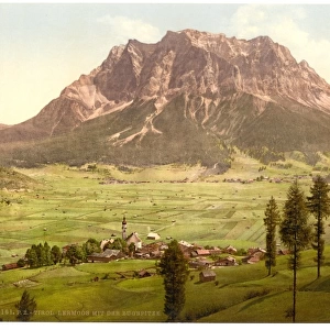 Lermoos, with the Zugspitze, Tyrol, Austro-Hungary
