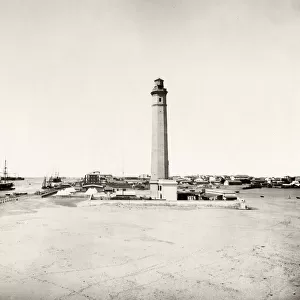 Lighthouse at Port Said on the Suez Canal, Egypt