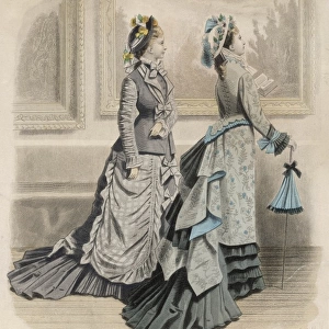 Long Trained Skirts 1875