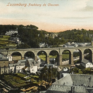 Luxembourg - Viaduct at Clausen