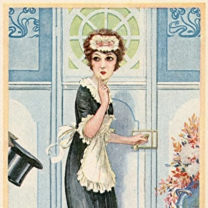 Maid Admitting Visitor