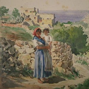 Maltese Mother and Child