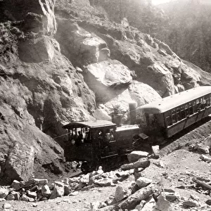 Manitou and Pikes Peak Railroad, Colorado, USA c. 1890
