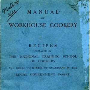 Manual of Workhouse Cookery, cover