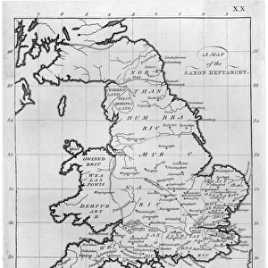Map / Britain / Saxon Period