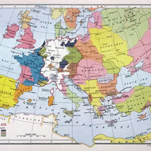 Map of Europe in 1360