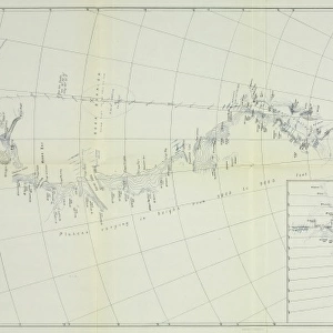 Map of the Terra Nova journey to the South Pole