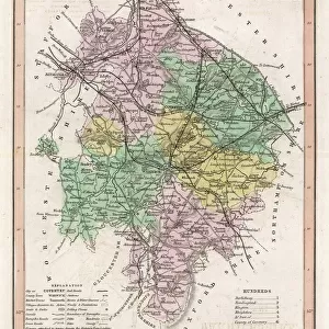 Map / Warwickshire C1857
