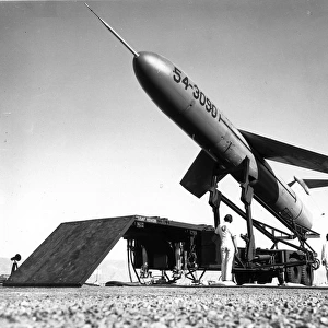 Martin TM-76 Mace on its zero-length launcher