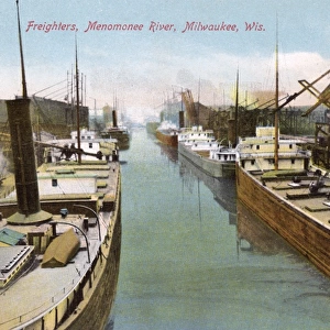 Menomonee River, Milwaukee, Wisconsin, USA