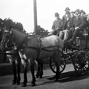 Mens excursion, day trip, early 1900s