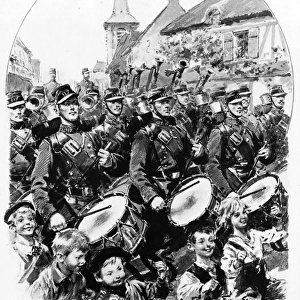 Military music: a French band, 1905