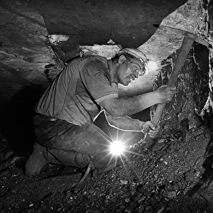 Miner at coal face -2
