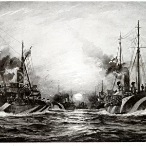 Minesweepers in the North Sea, WW1