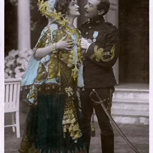 Miss Lily Elsie and Mr Robert Evett in The Merry Widow