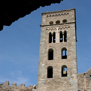 Monastery of Sant Pere de Rodes. Lombard bell tower. Catalon