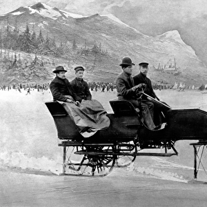 A Motor Car on Runners, 1907