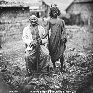 Native Chief and Son, Dobbo, Moluccas