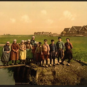 Native children, Marken Island, Holland