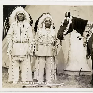 Two Native Indian Chiefs, Calgary Stampede, Canada