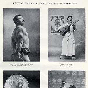 Newest turns at the London Hippodrome 1900