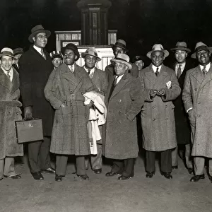 Noble Sissle and his band members in the UK