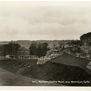 Norham Castle Moat and Marmion Gate, Northumberland