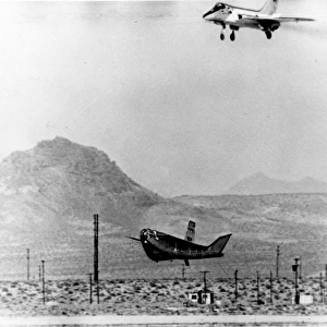 Northrop HL-10 wingless lifting body glides in to land