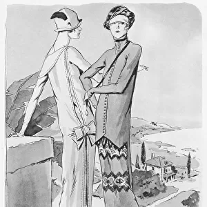 Two outfits designed by Soulie for the Riviera, 1925