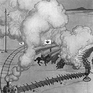 The Outflanking Machine by Heath Robinson
