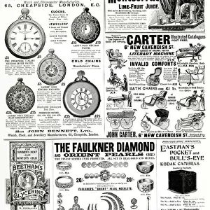 Page of Victorian adverts 1897
