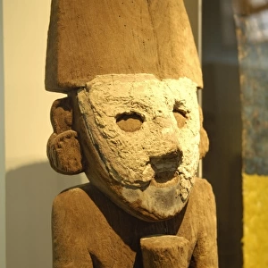 PERU. Lima. Larco Herrera Museum. Chimu wooden