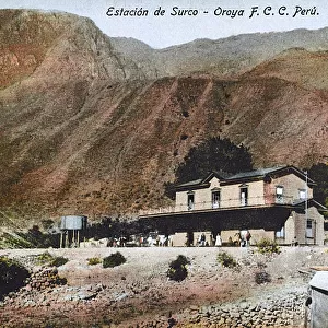 Peru - Railway Station at Surco