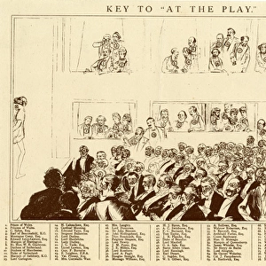 At the Play, Henry Irving at The Lyceum, London (key)