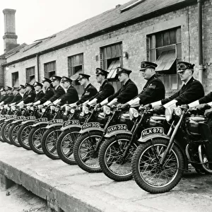 Policemen on their motor cycles