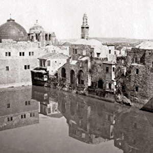 Pool of Hezekiah, Jerusalem, circa 1880s
