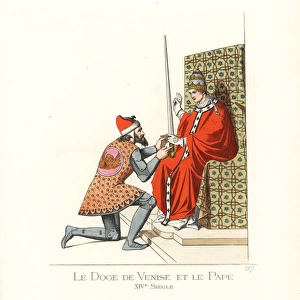 Pope Alexander III presenting the Doge of Venice